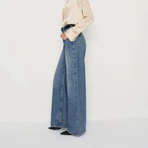 Cary High Rise Slouchy Wide Leg Jeans - Sige 30 - Colorado Blue - NWT
